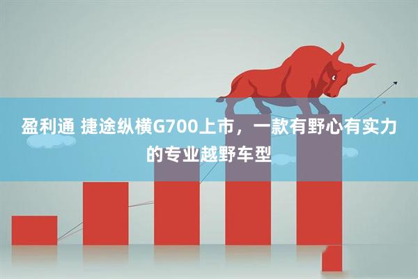 盈利通 捷途纵横G700上市，一款有野心有实力的专业越野车型